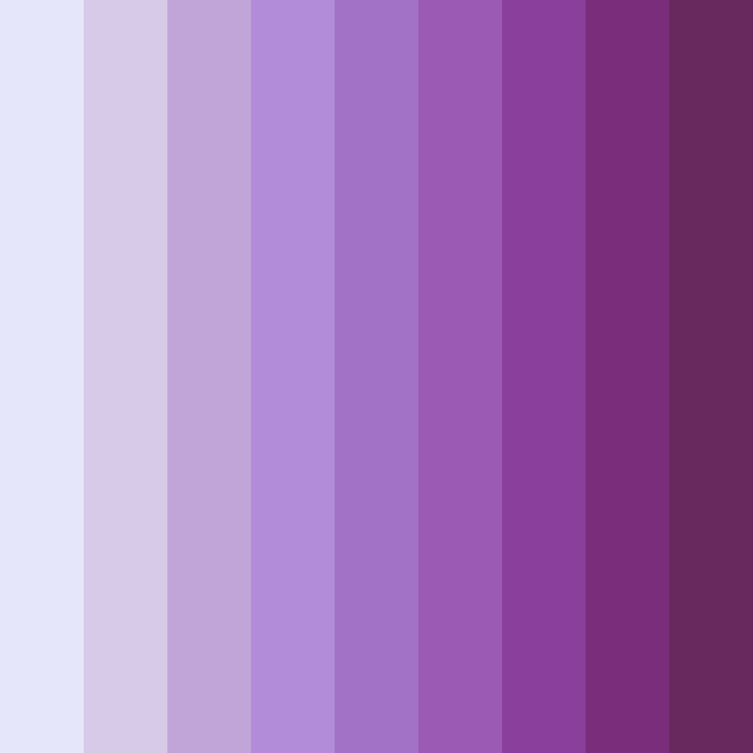 Download shades of lavender color palette PNG image (square)