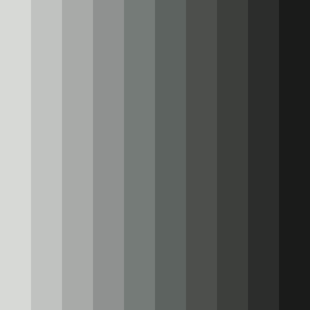 Download shades of silver color palette PNG image (square)