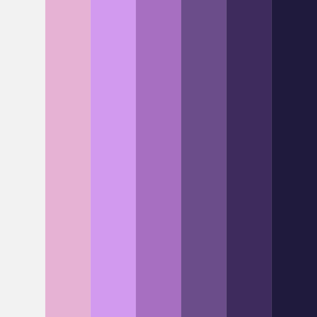 Download whimsical twilight color palette PNG image (square)