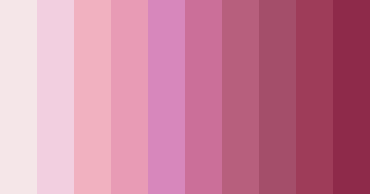 Download pastel pink color palette PNG image (landscape)