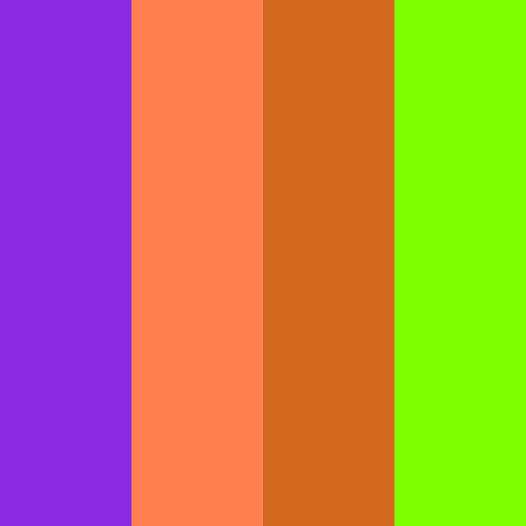 Download vibrant twilight mix color palette PNG image (square)