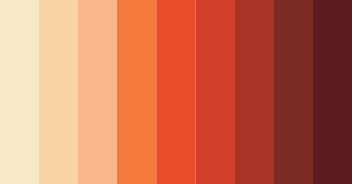 Download autumn ember blaze color palette PNG image (landscape)