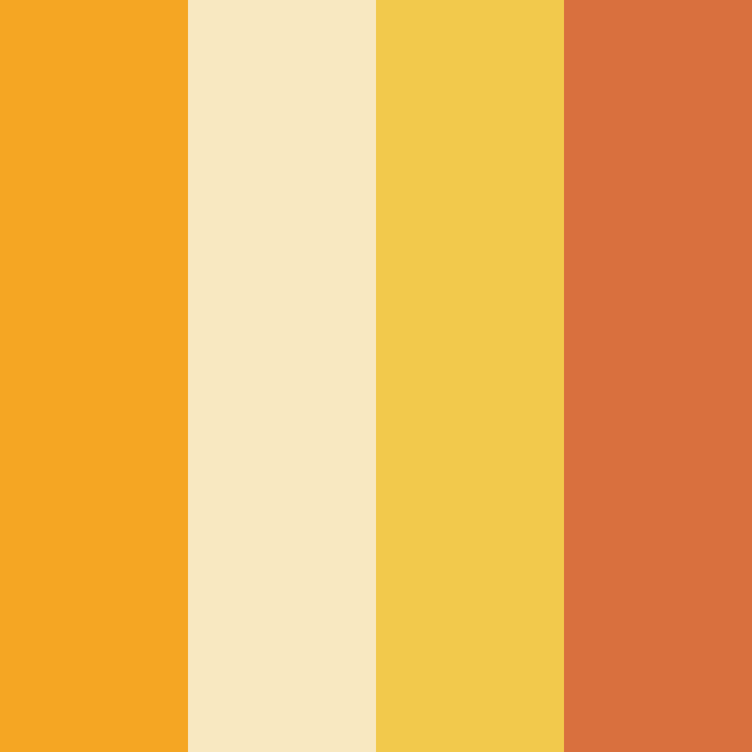 Download warm yellow color palette PNG image (square)