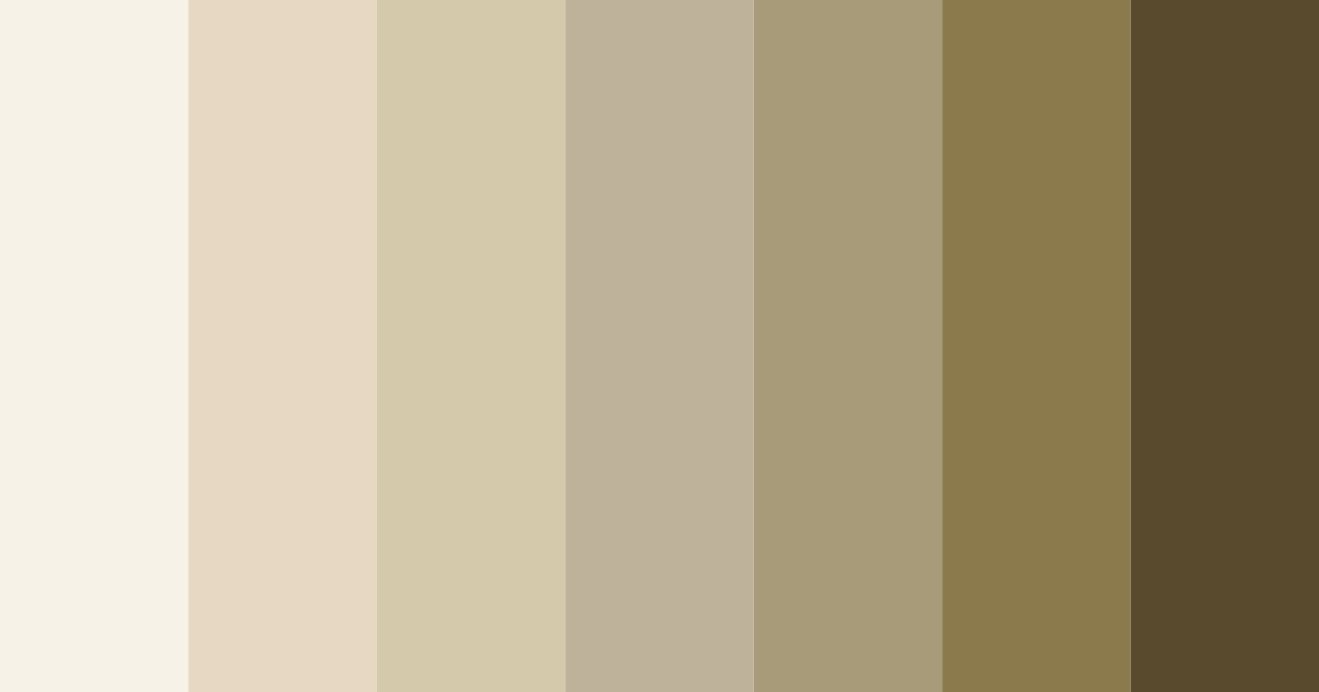 Download beige dreams color palette PNG image (landscape)