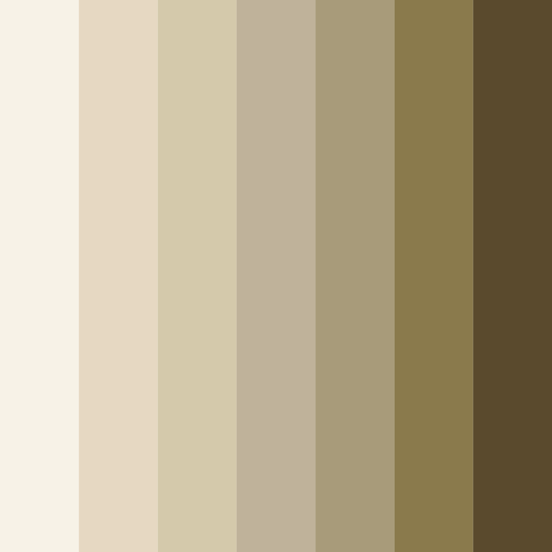 Download beige dreams color palette PNG image (square)