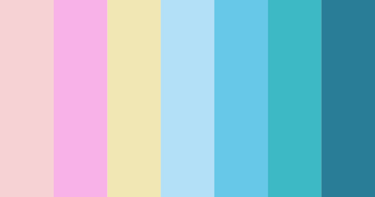 Download rainbow shades color palette PNG image (landscape)