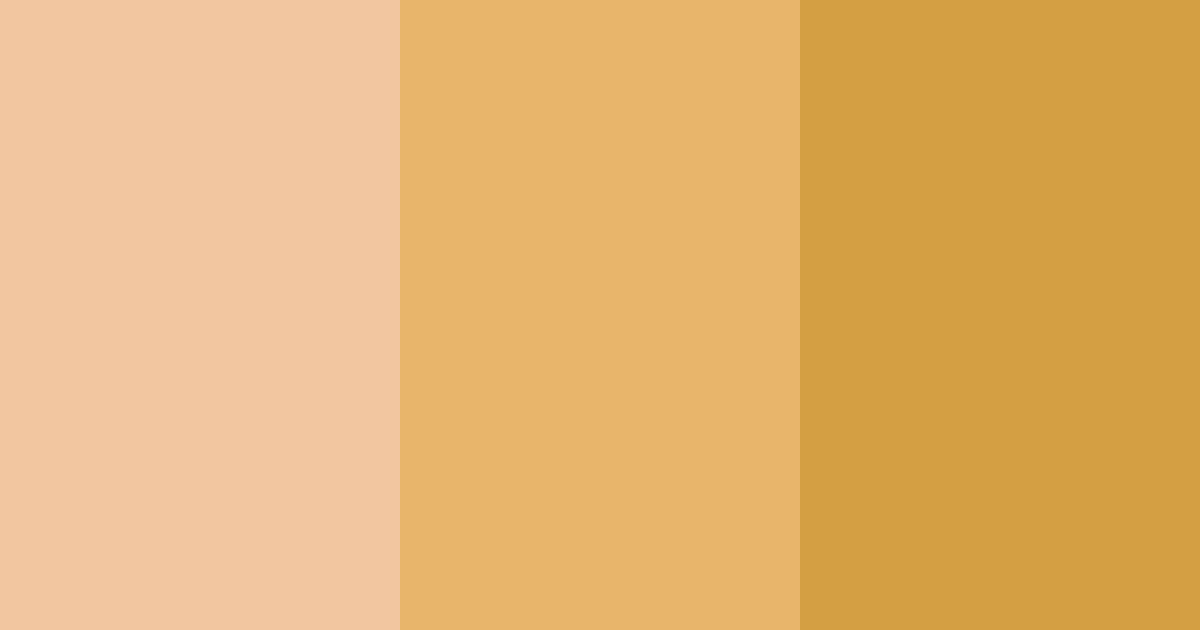 Download peachy gold color palette PNG image (landscape)
