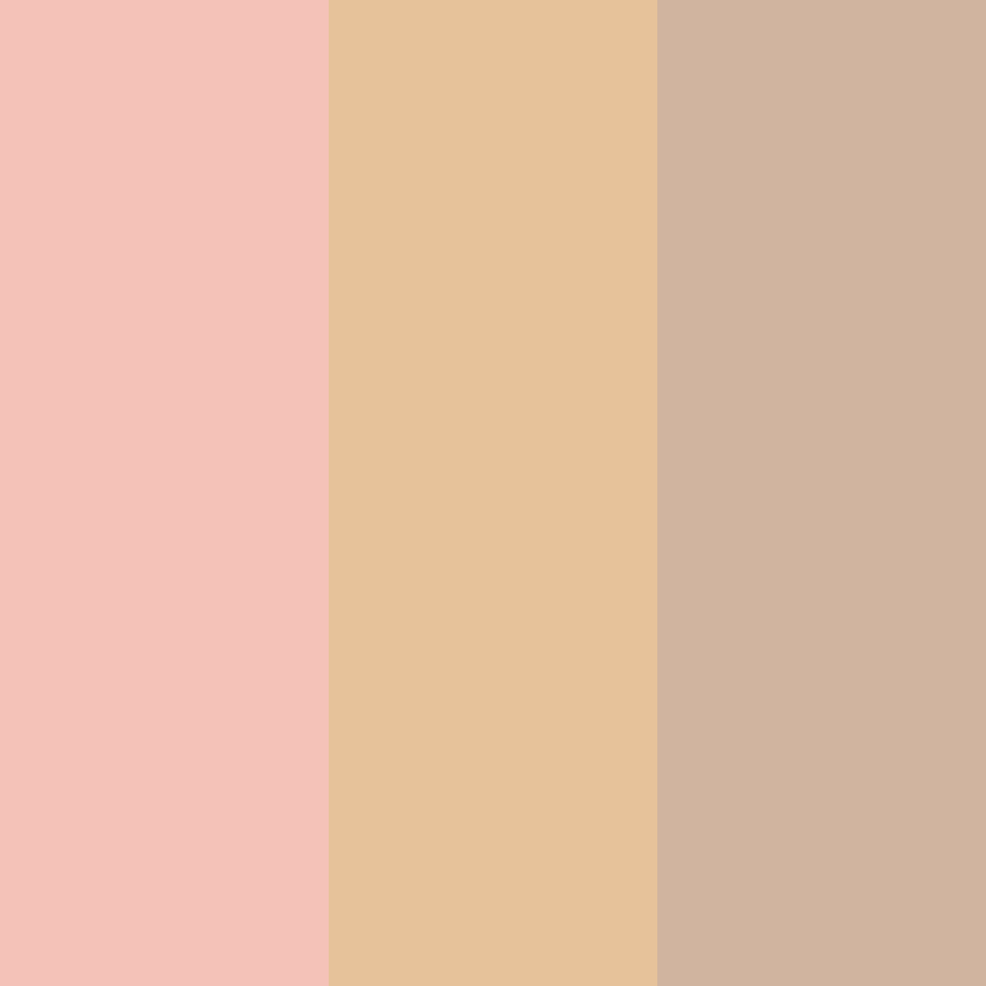Download rose gold cream color palette PNG image (square)
