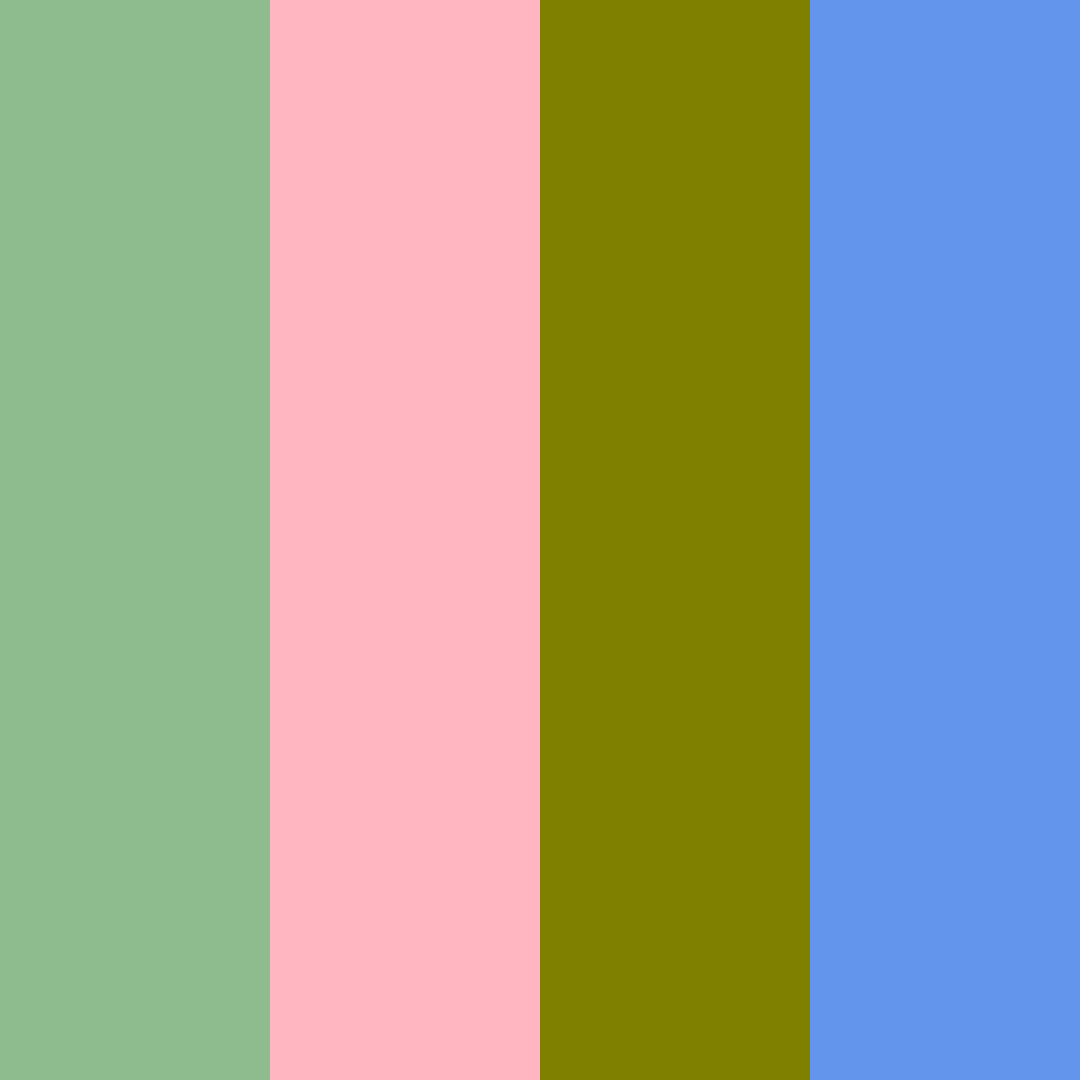 Download forest romance color palette PNG image (square)