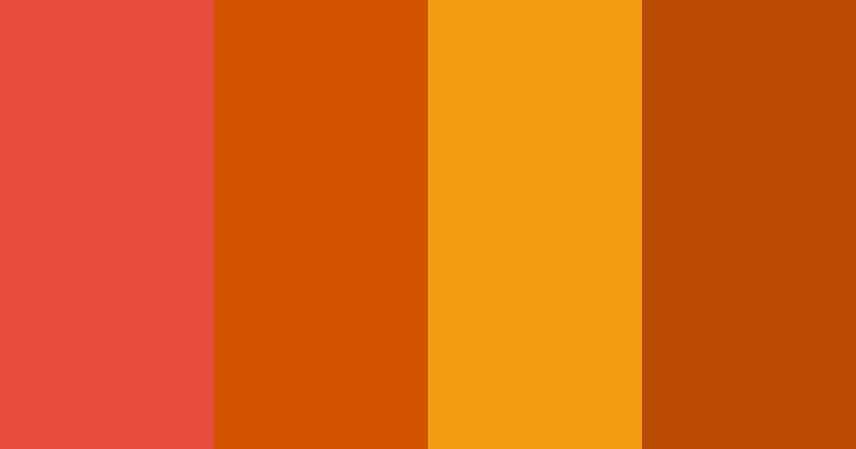 Download fiery autumn sunset color palette PNG image (landscape)