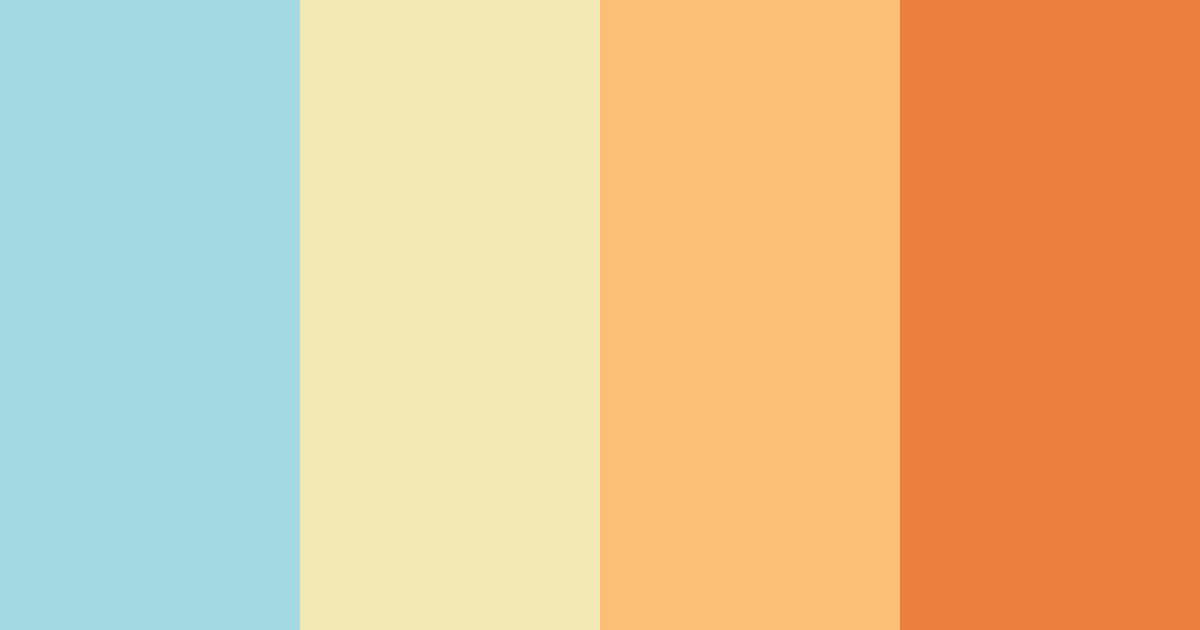 Download coastal sunrise color palette PNG image (landscape)