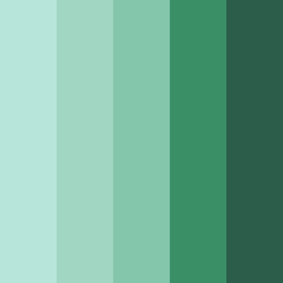 Download verdant elegance color palette PNG image (square)