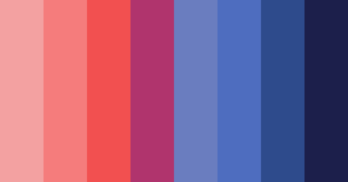 Download red blue harmony color palette PNG image (landscape)