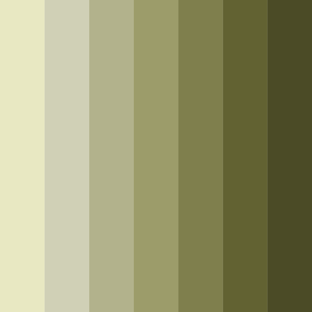 Download mossy meadow dreams color palette PNG image (square)