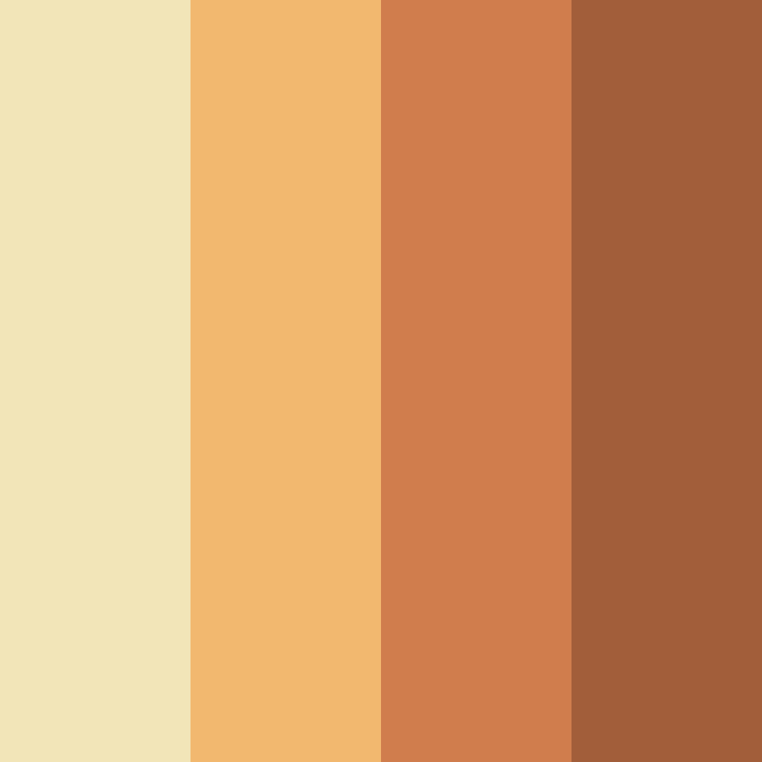 Download peachy beige color palette PNG image (square)