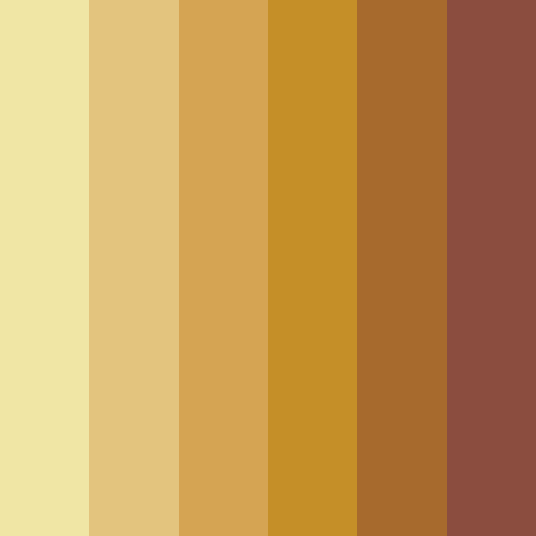 Download brown sunset color palette PNG image (square)