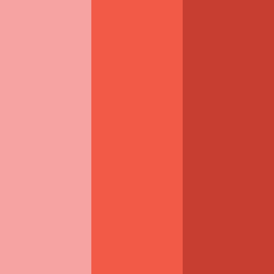 Download coral sunrise color palette PNG image (square)
