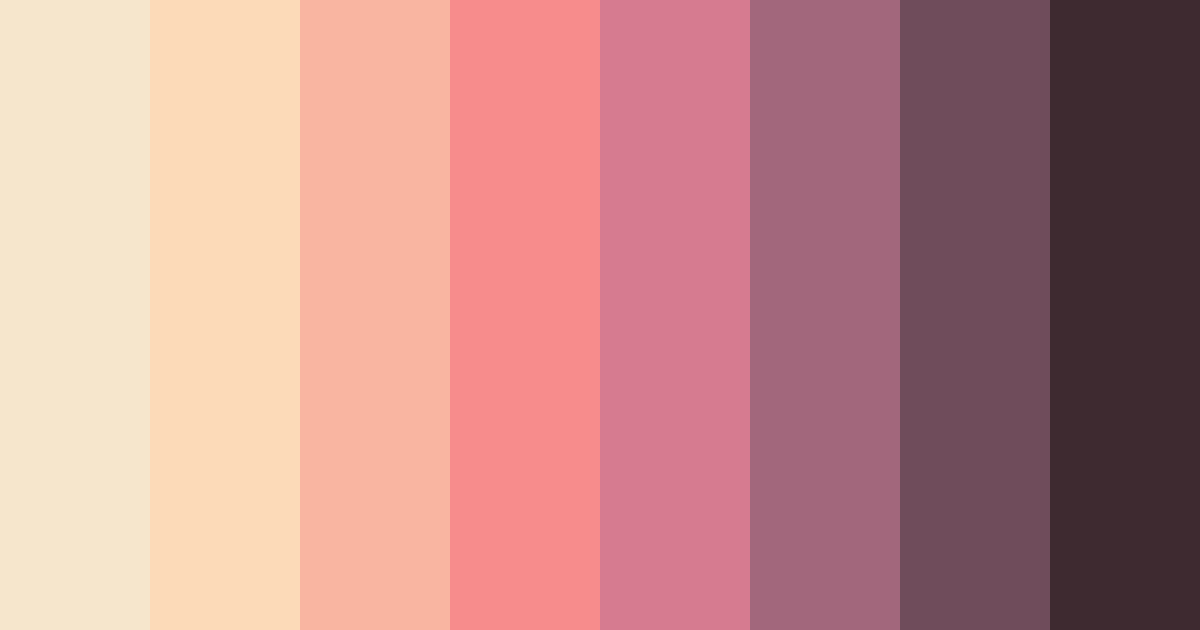 Download blushed elegance color palette PNG image (landscape)