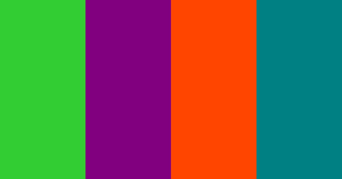 Download lime purple orange teal color palette PNG image (landscape)