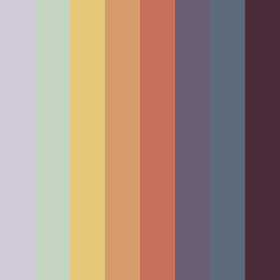 Download earthy elegance color palette PNG image (square)