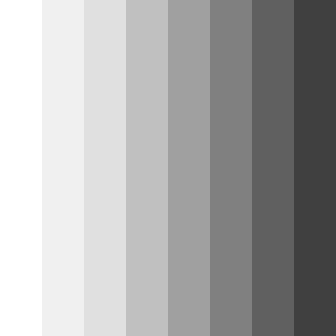Download shades of white color palette PNG image (square)