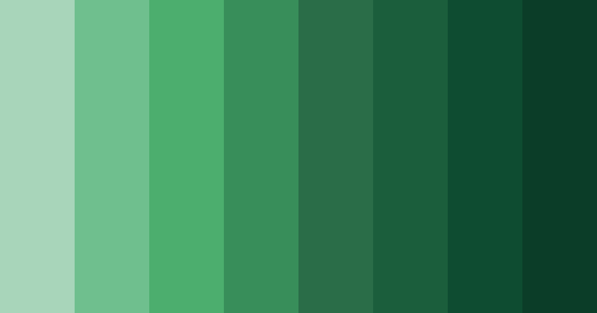 Download emerald forest color palette PNG image (landscape)