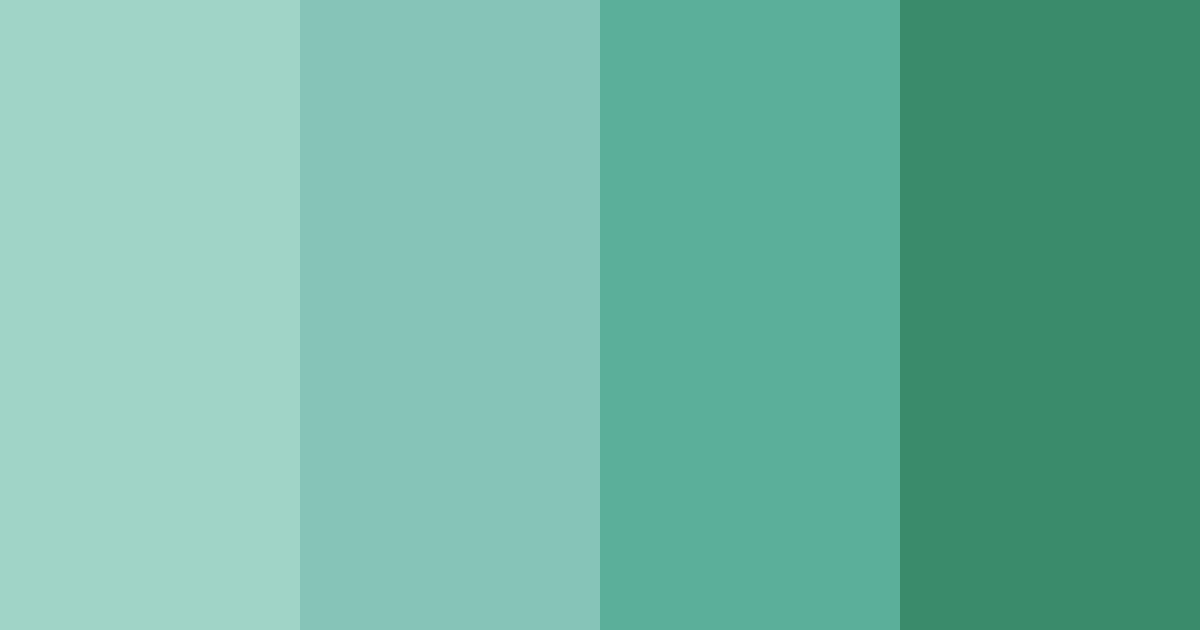 Download tranquil teal dreams color palette PNG image (landscape)