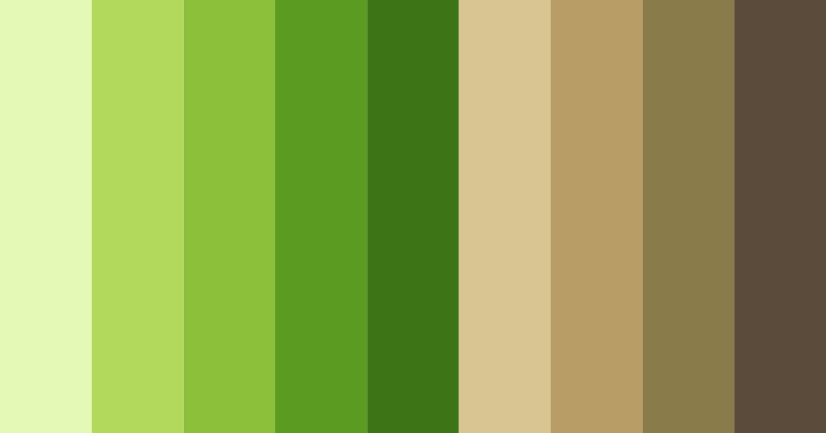 Download lush meadow harmony color palette PNG image (landscape)