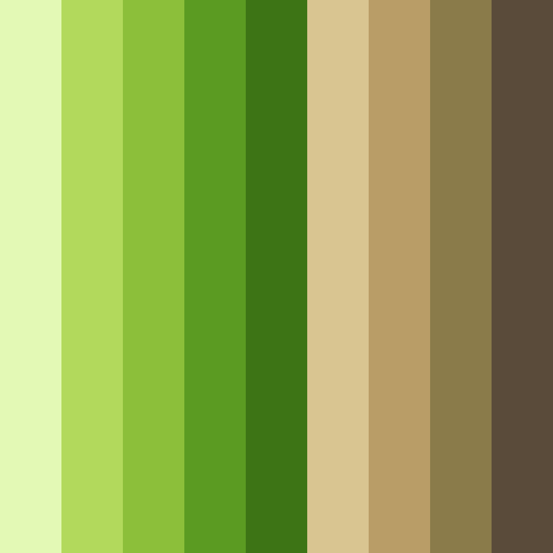 Download lush meadow harmony color palette PNG image (square)