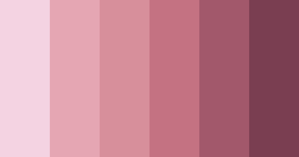 Download muted pink shades color palette PNG image (landscape)