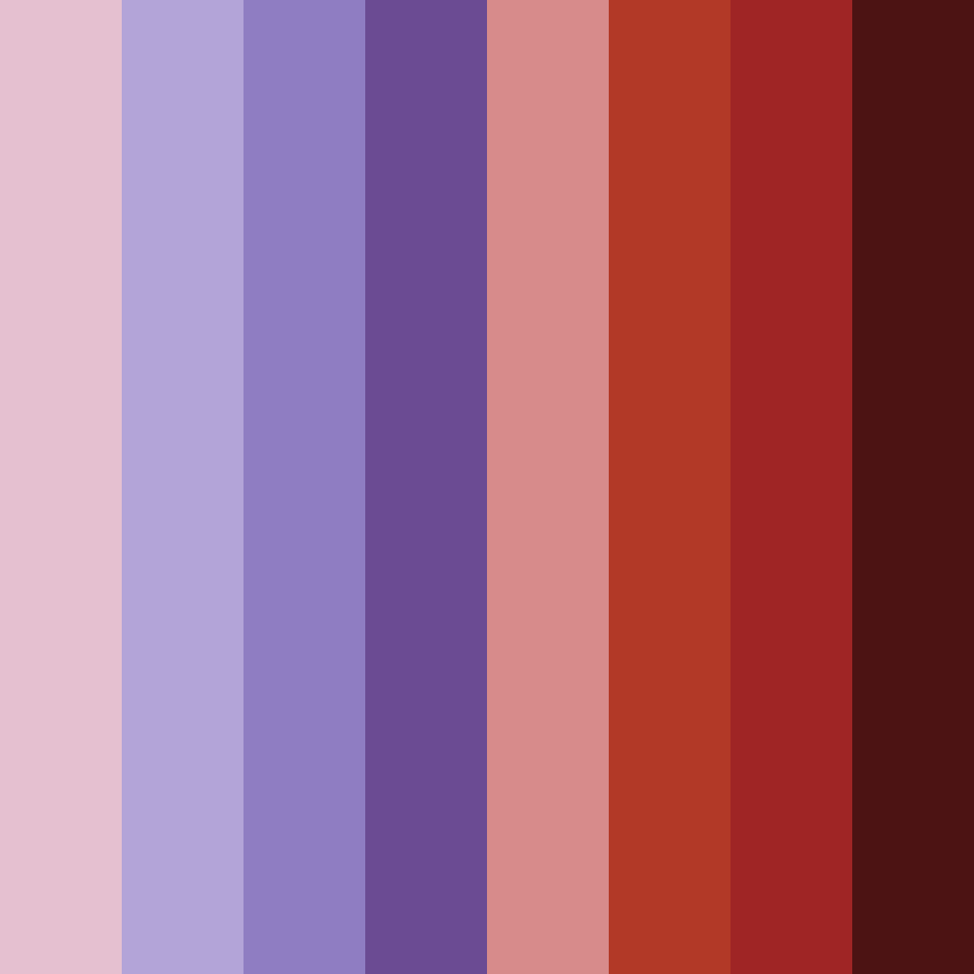 Download shades of mulberry color palette PNG image (square)