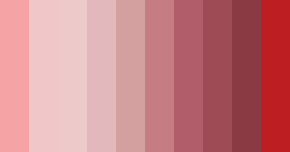 Download red shades color palette PNG image (landscape)