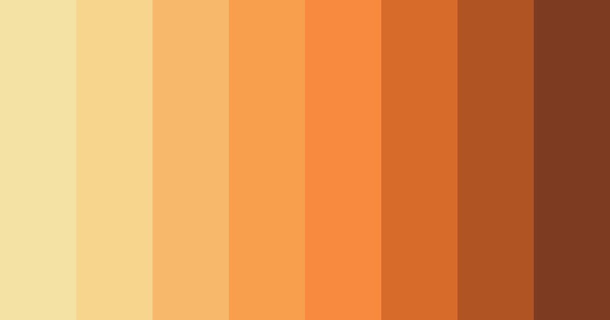 Download autumn ember glow color palette PNG image (landscape)