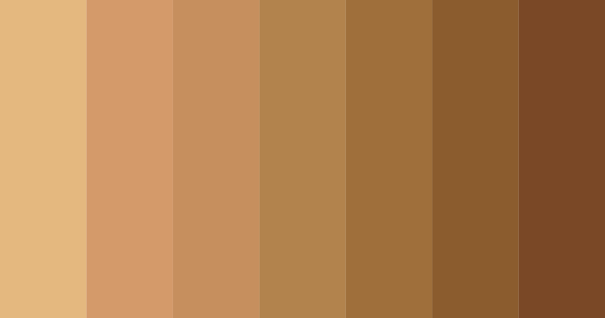 Download earthy nut medley color palette PNG image (landscape)
