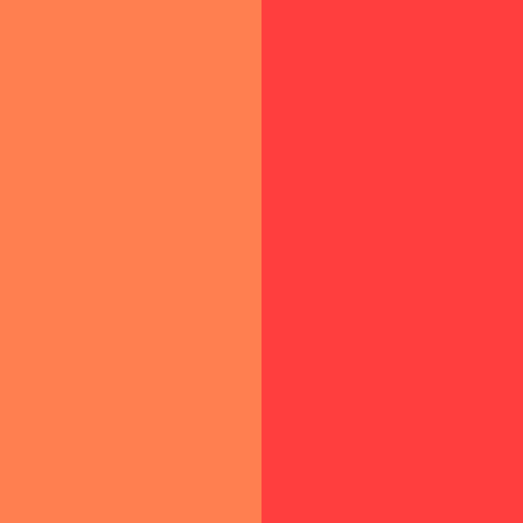 Download coral blaze color palette PNG image (square)