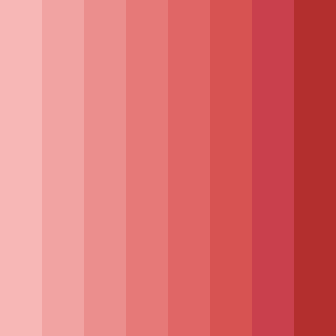 Download shades of red color palette PNG image (square)