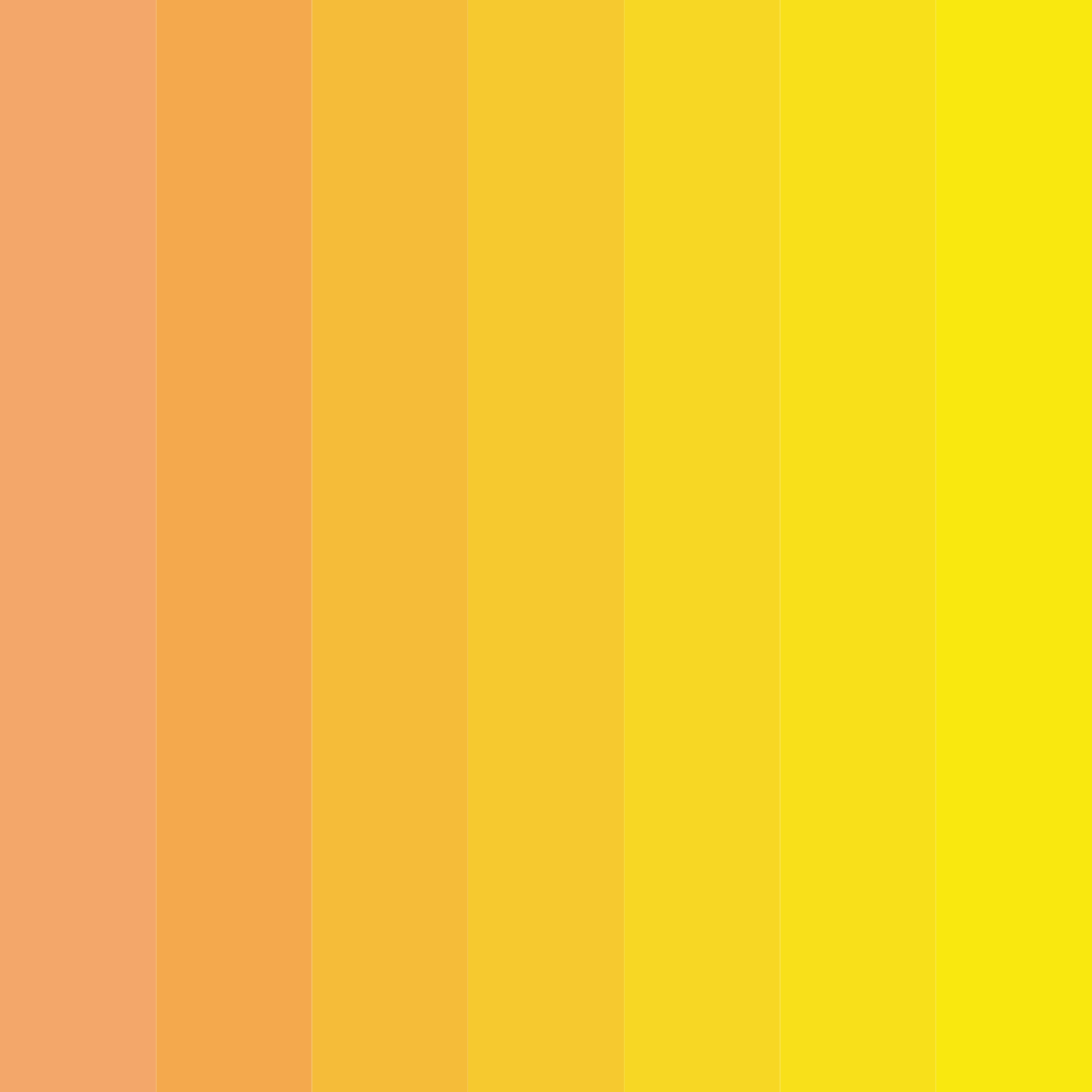 Download orange sunrise color palette PNG image (square)