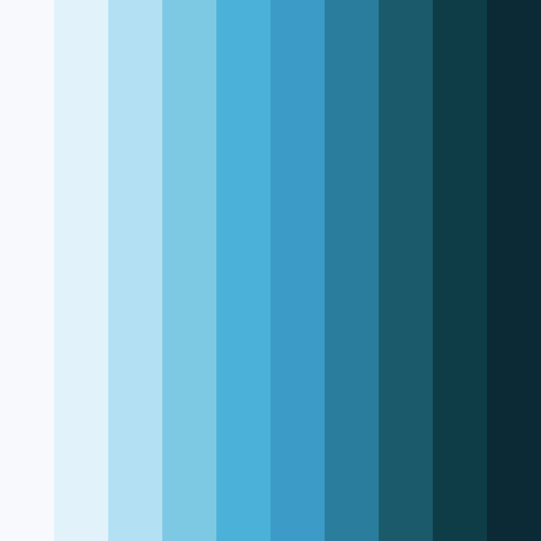 Download aqua serenity color palette PNG image (square)