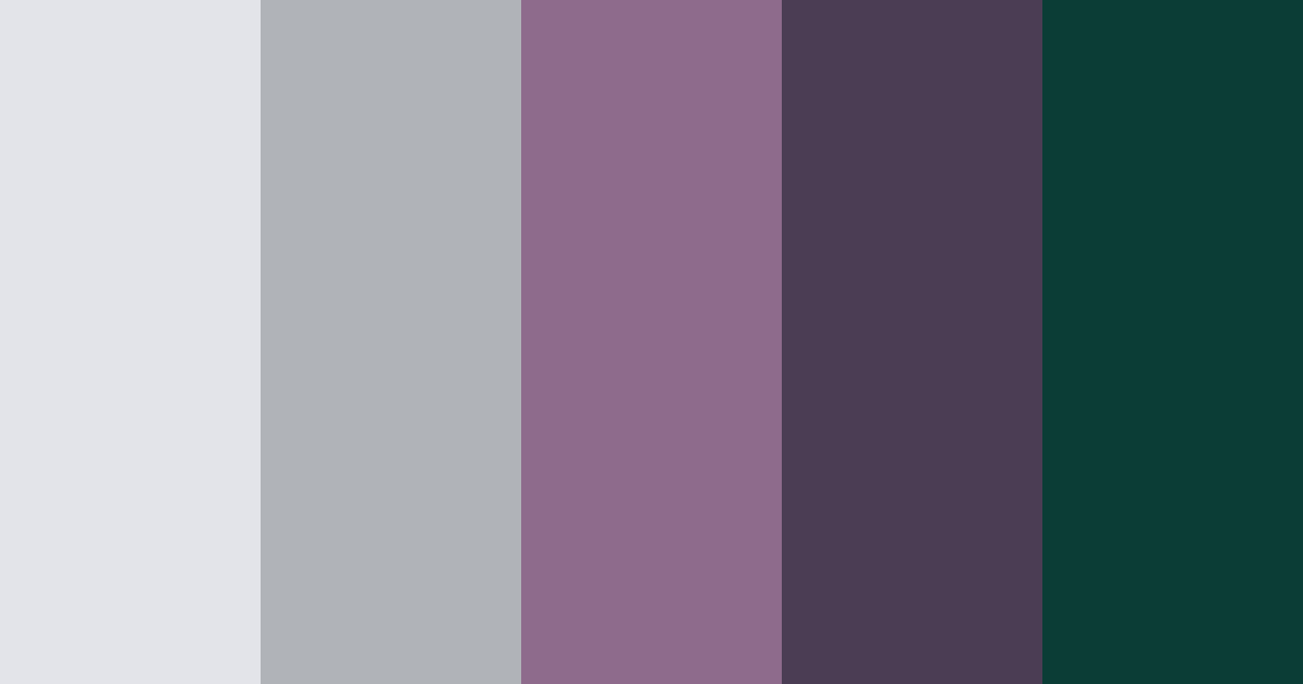 Download emerald elegance color palette PNG image (landscape)