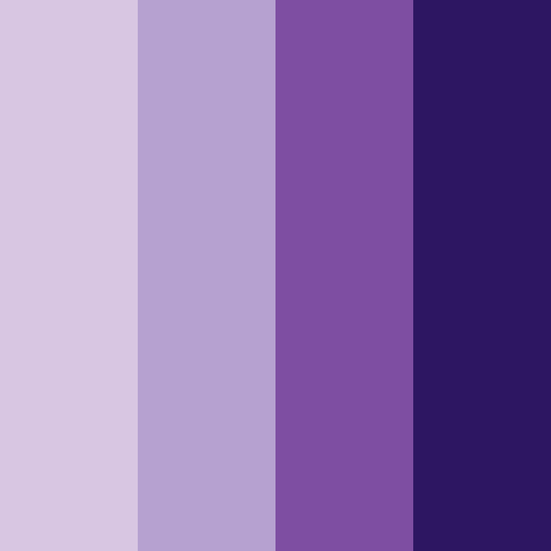 Download midnight violet dreams color palette PNG image (square)