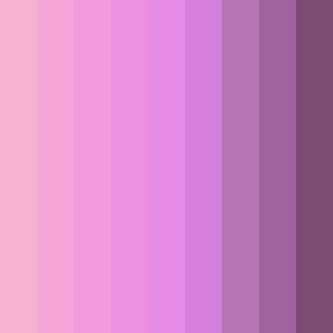 Download pink cotton candy color palette PNG image (square)