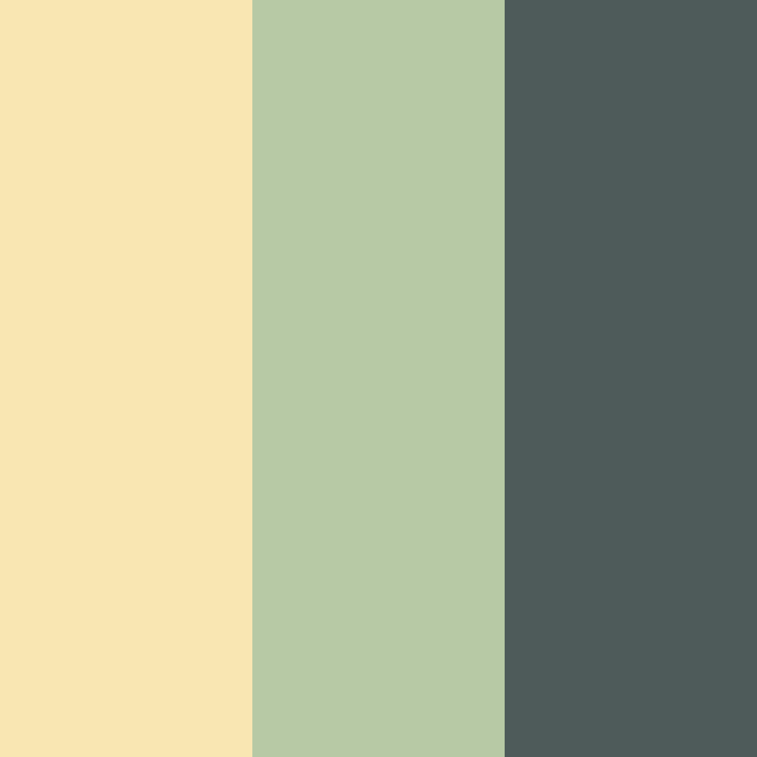 Download amber sage cream color palette PNG image (square)