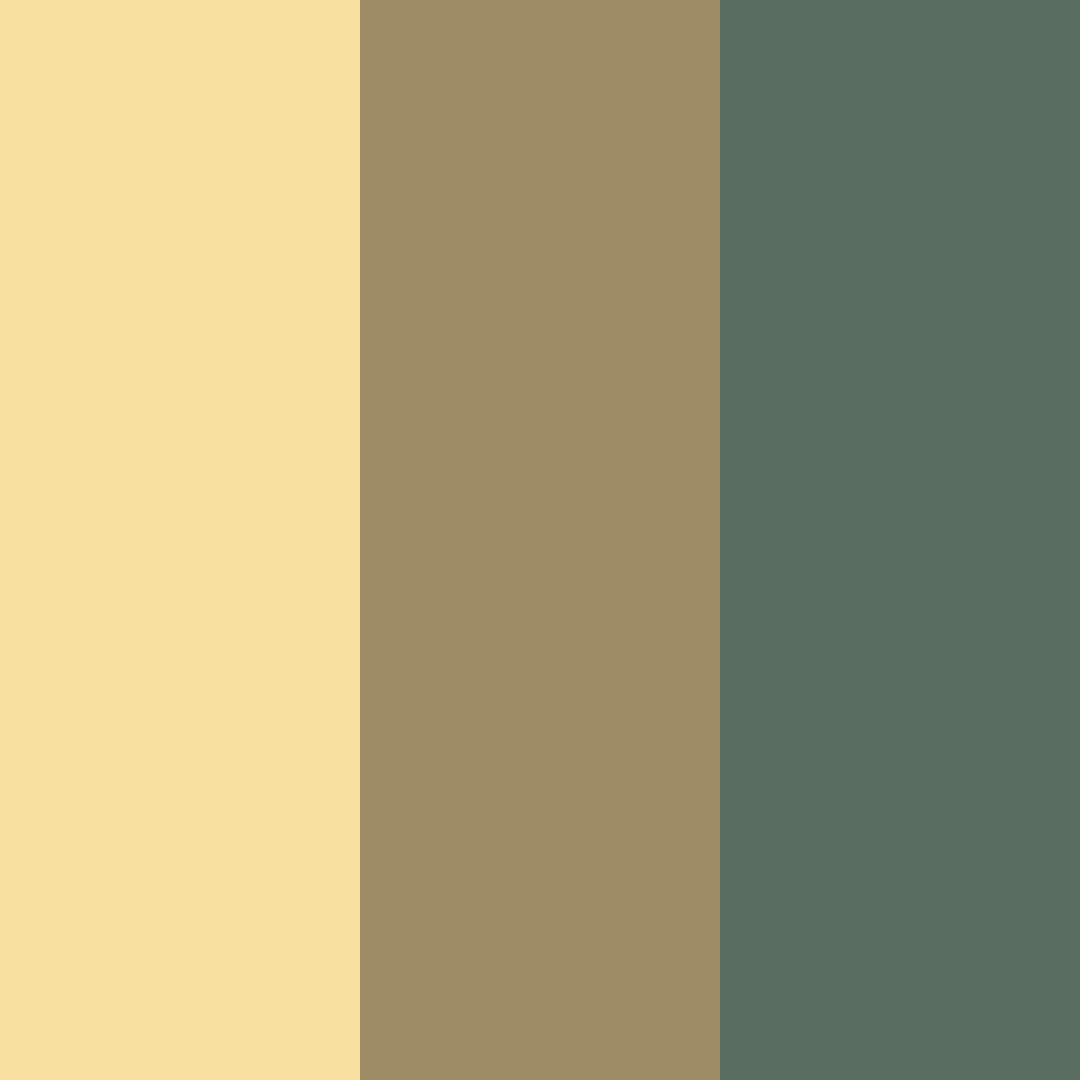 Download amber sage cream color palette PNG image (square)