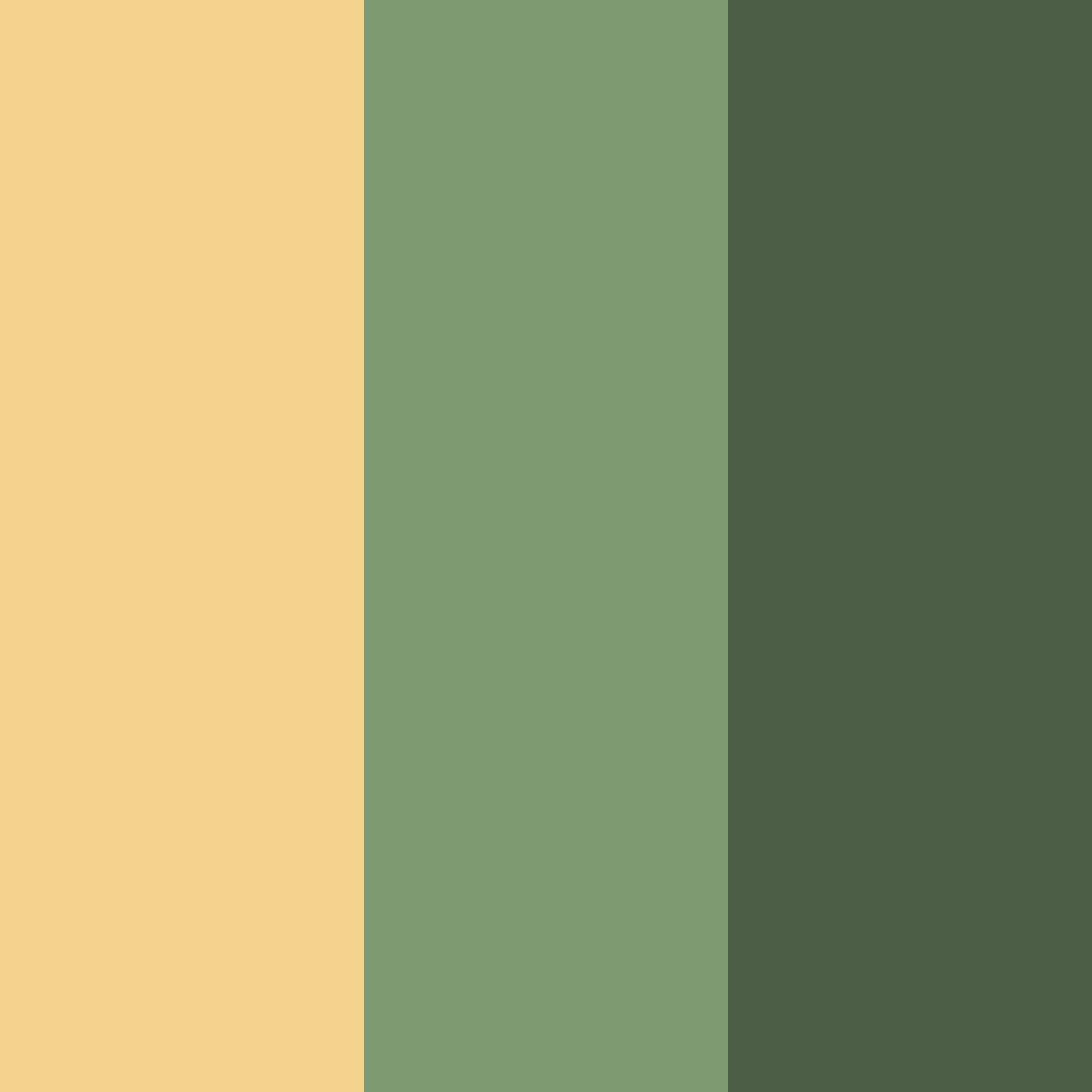 Download amber sage cream color palette PNG image (square)