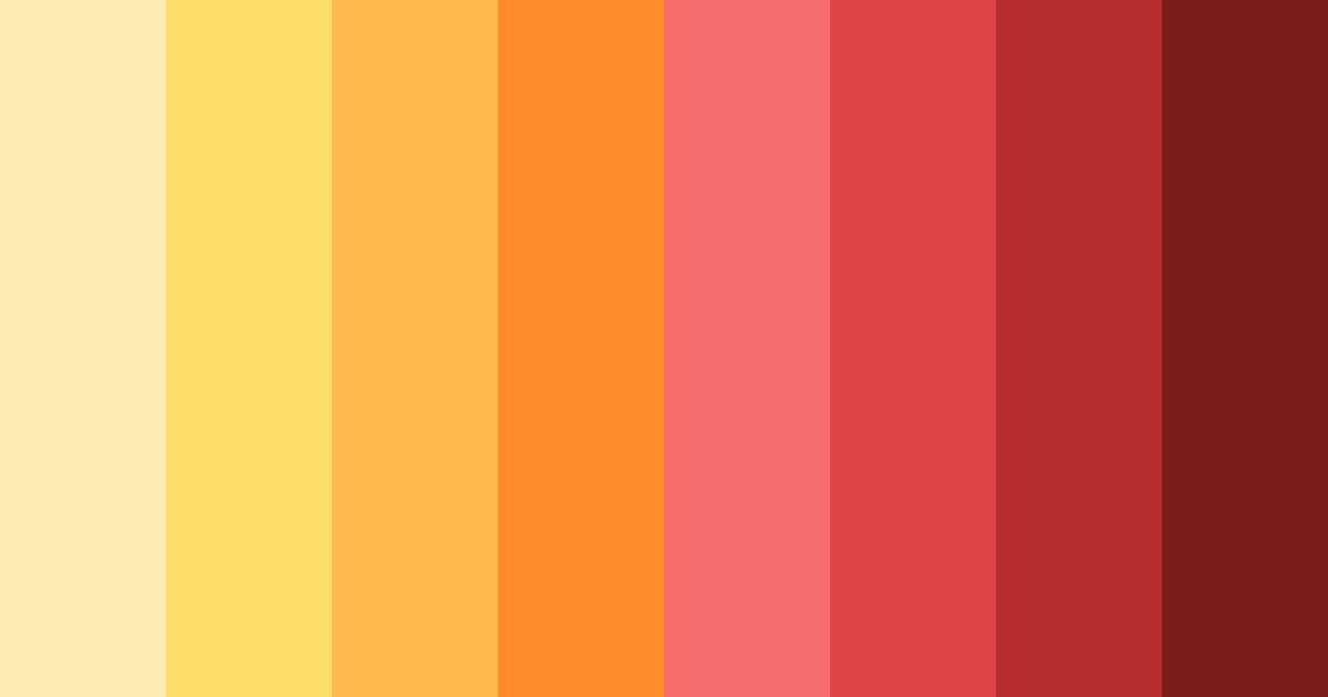 Download golden ember harmony color palette PNG image (landscape)