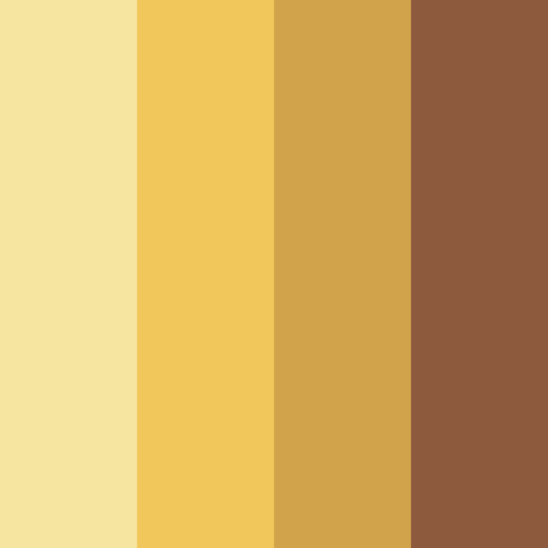 Download golden harmony color palette PNG image (square)