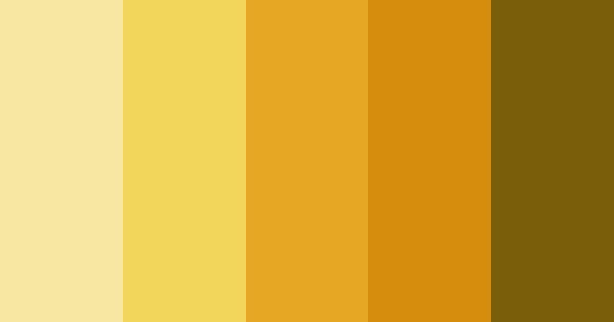 Download yellow sunlight color palette PNG image (landscape)