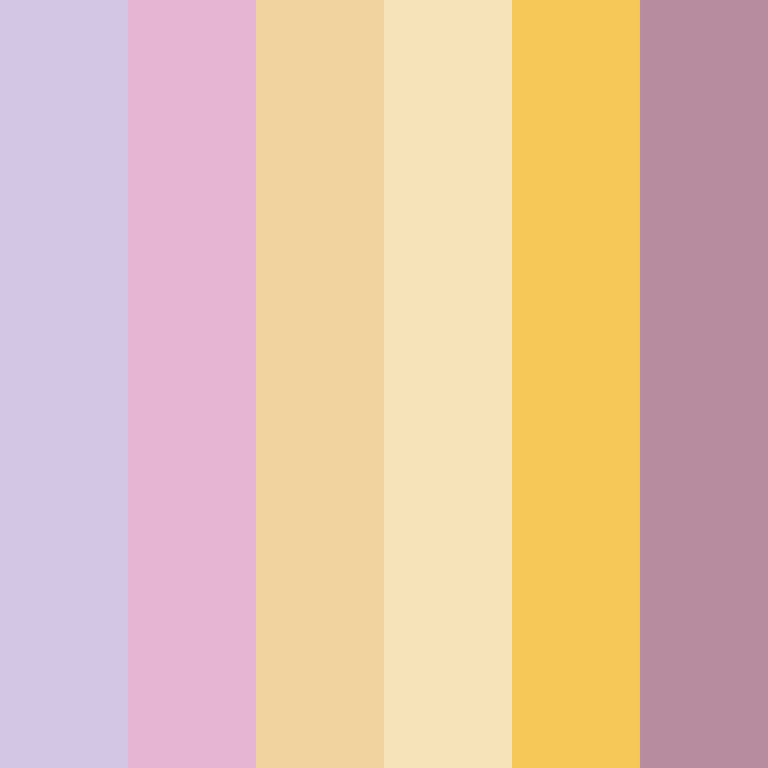 Download whispering petals color palette PNG image (square)
