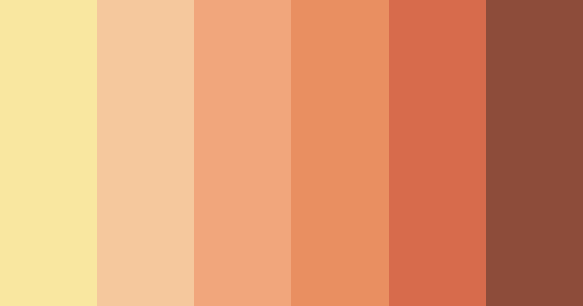 Download orange cat color palette PNG image (landscape)