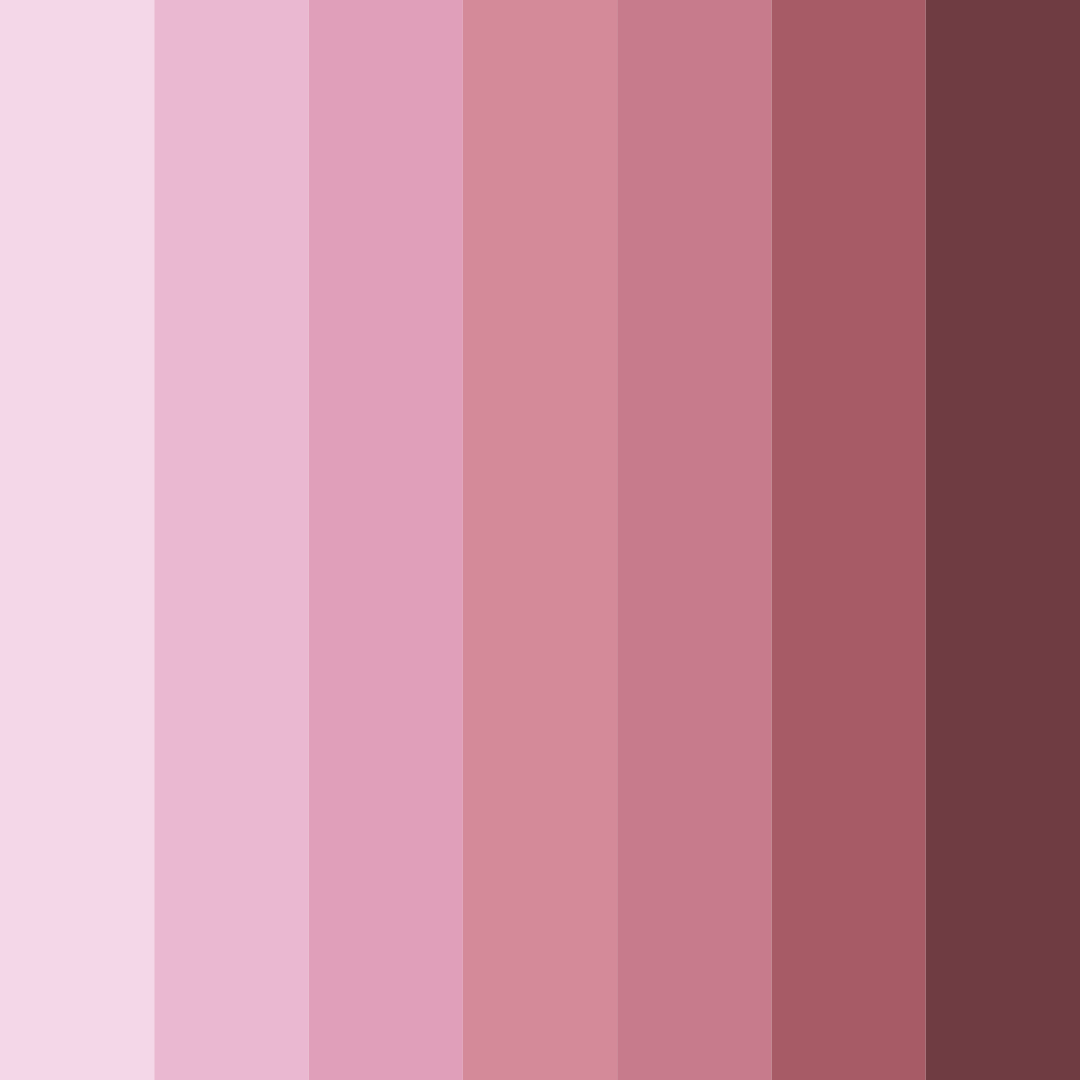 Download whispering rosewood color palette PNG image (square)